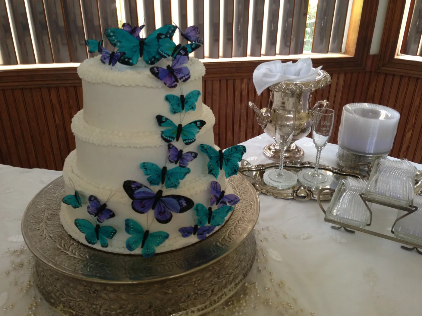 Wedding Cake at Gulf Shores Wedding Chapel