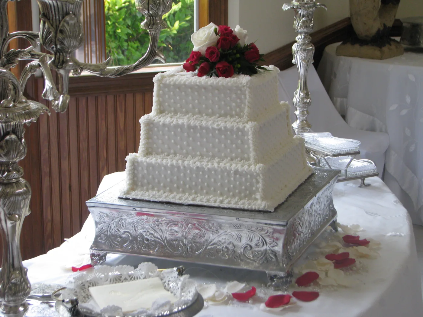 Square Wedding Cake