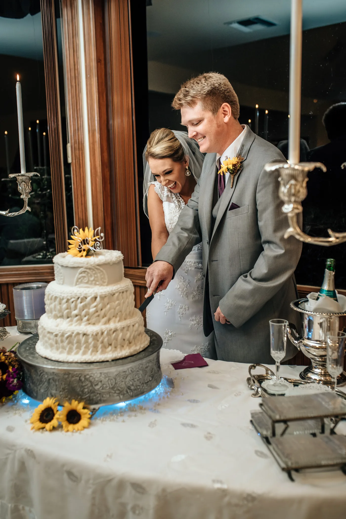 Cutting Wedding Cake