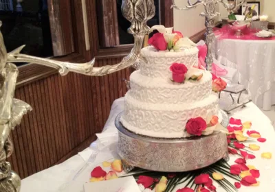 Bride's Cake at Gulf Shores Wedding Chapel