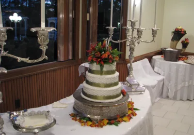 Fall Decorated Wedding Cake