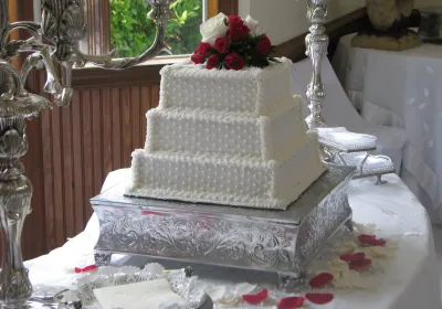 Square Wedding Cake